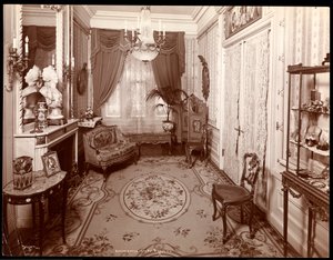 1904年にニューヨークのレスリーカーター夫人の邸宅にあった小さな部屋（シルバーゼラチンプリント）